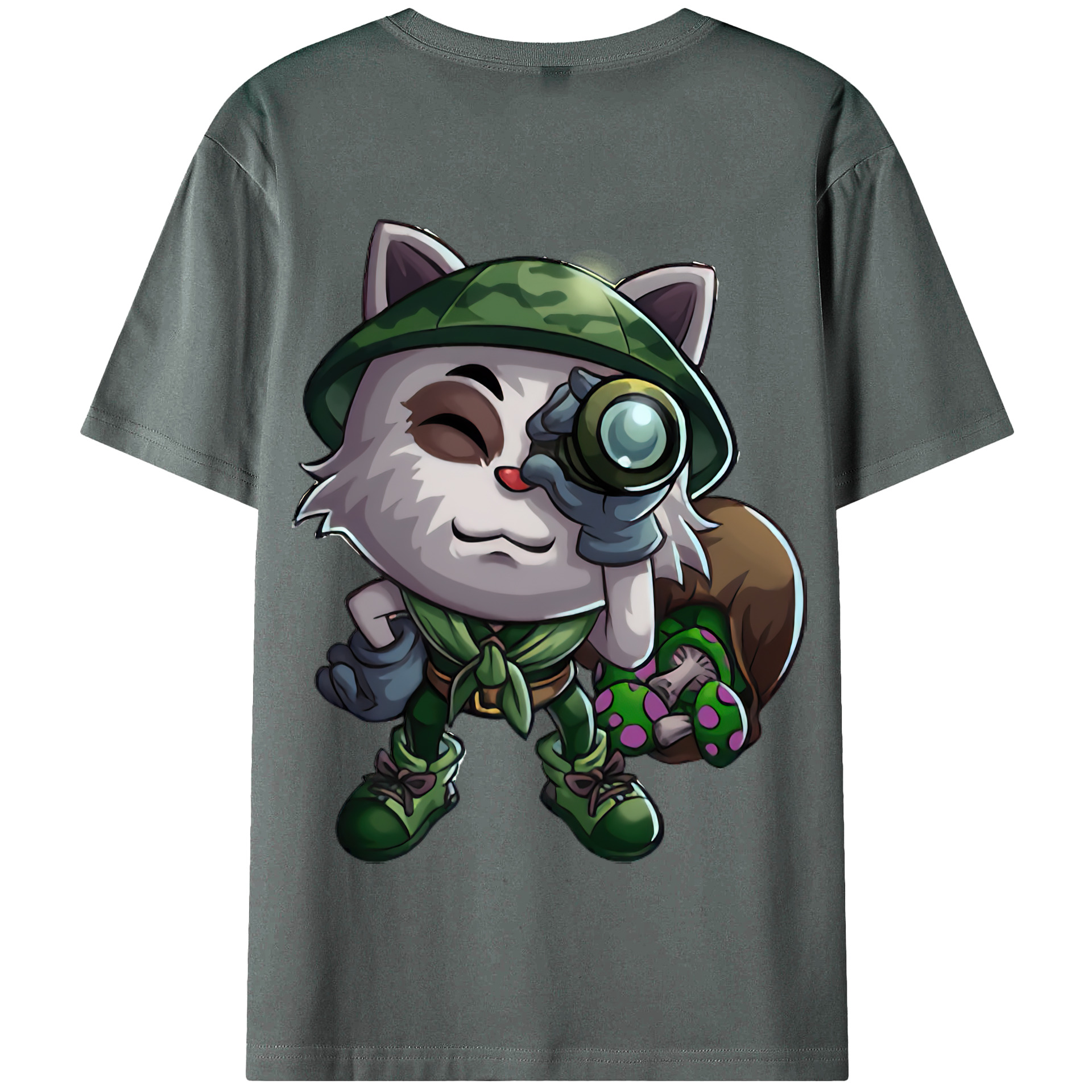 リーグ・オブ・レジェンド League of Legends LOL 綿100％半袖Tシャツ（背面プリント）